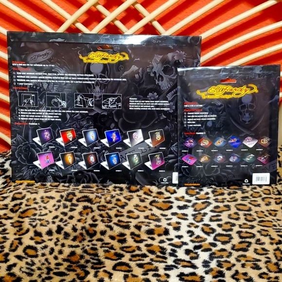 NWT Ed Hardy Limited Edition Love Cross Notebook Skin & Tattoo Mouse Pad - Picture 2 of 6